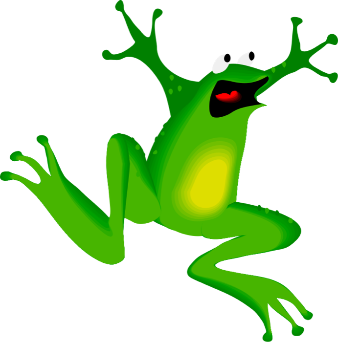 Cartoon Jumping Frog