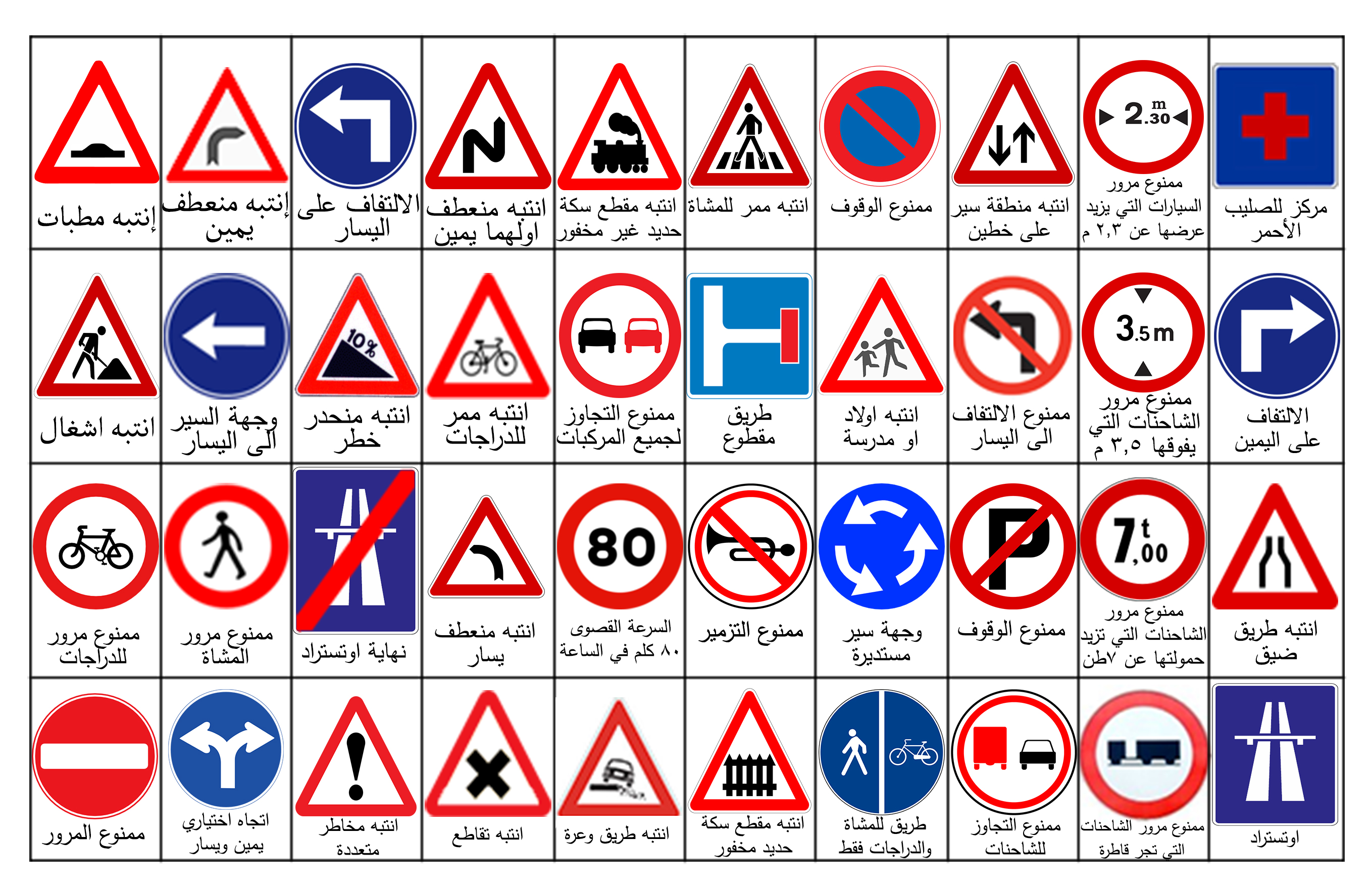 Дорожные знаки 34