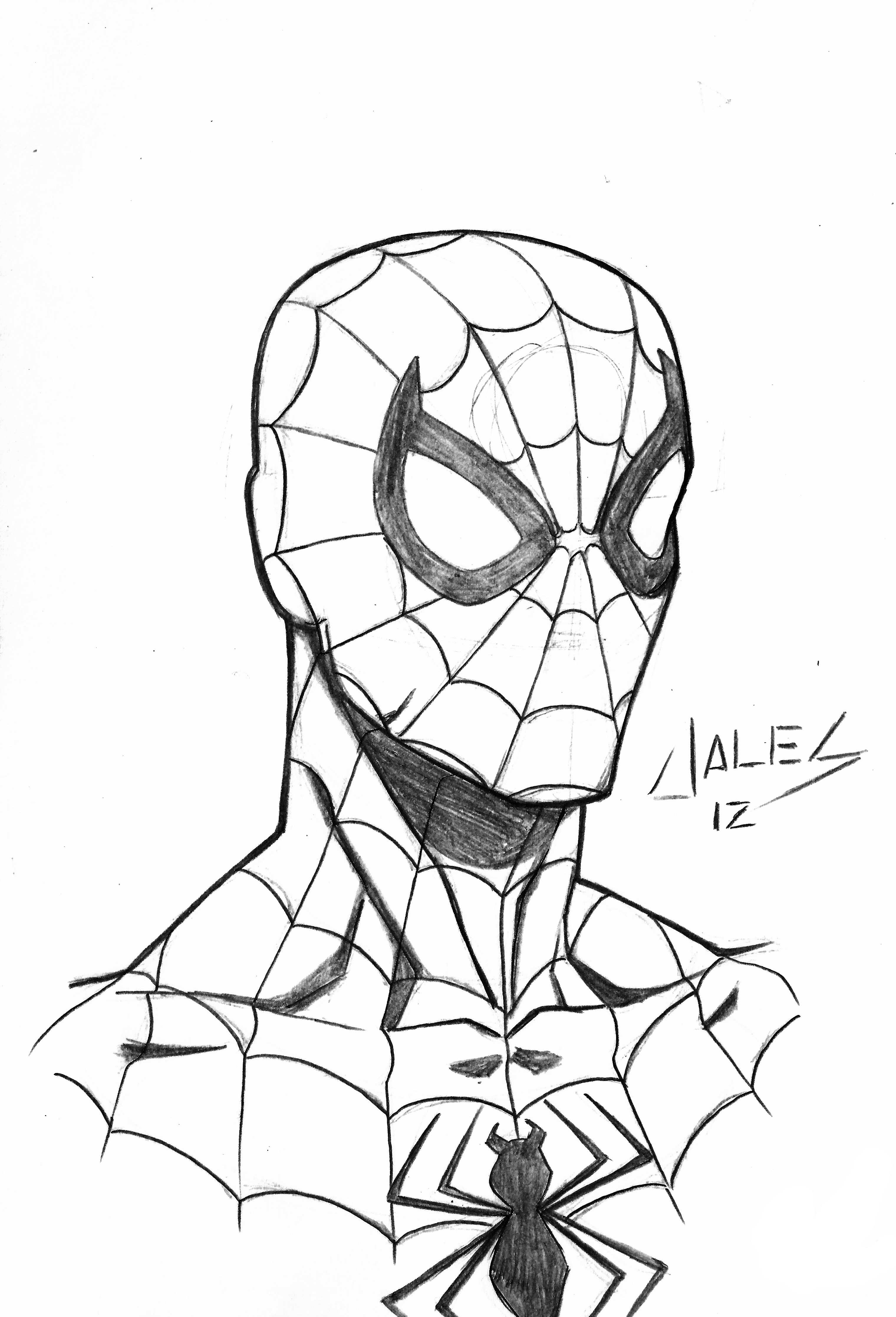 Draw Spiderman's Mask Like a Pro - Art Guide! - Colouringspace