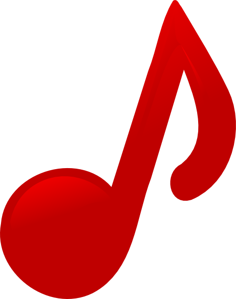 Red Music Notes Clip Art | Clipart library - Free Clipart Images