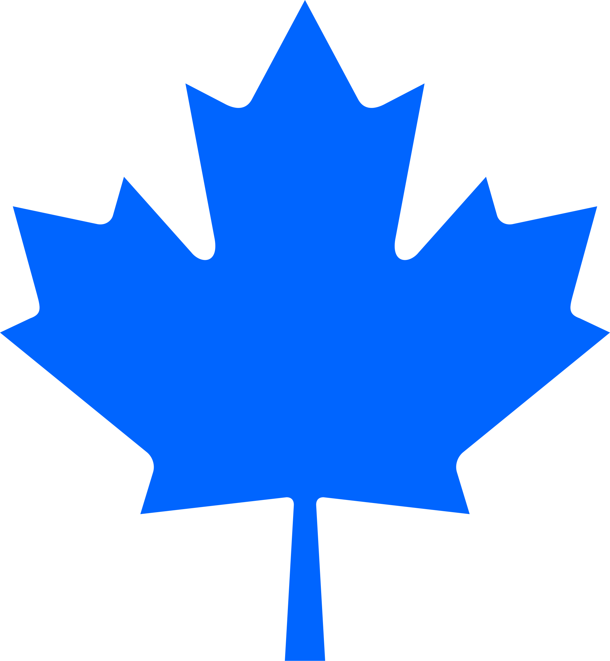 File:Conservative maple leaf, blue - Wikimedia Commons