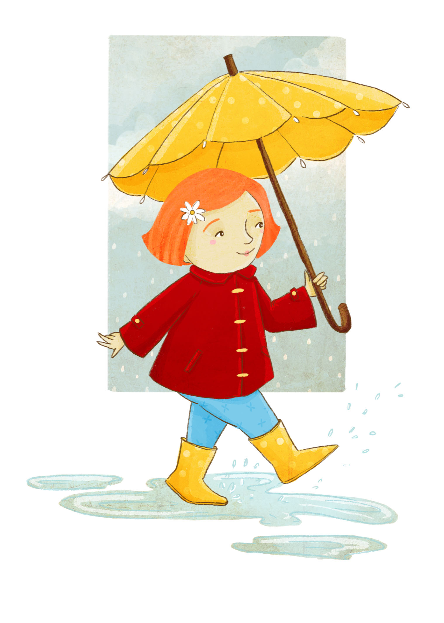 Rainy рисунок для детей