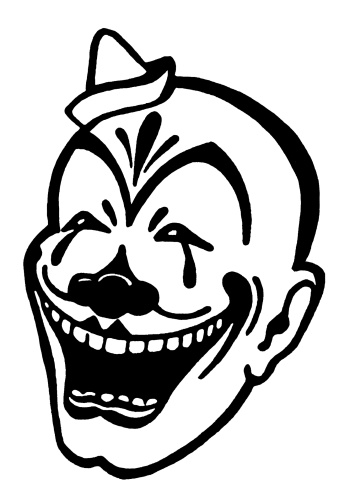 Scary Clown Faces - Clipart library