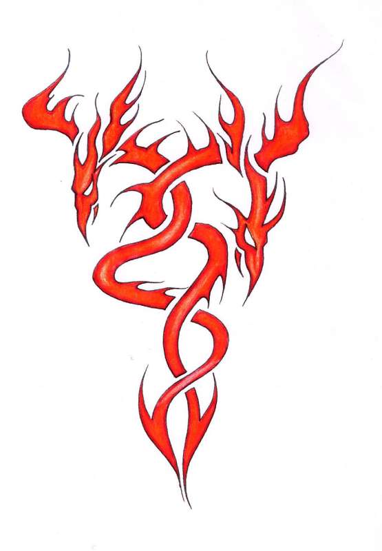 Flame Tattoo Tribal Vector Design Sketch Stock Vector (Royalty Free)  463048000 | Shutterstock