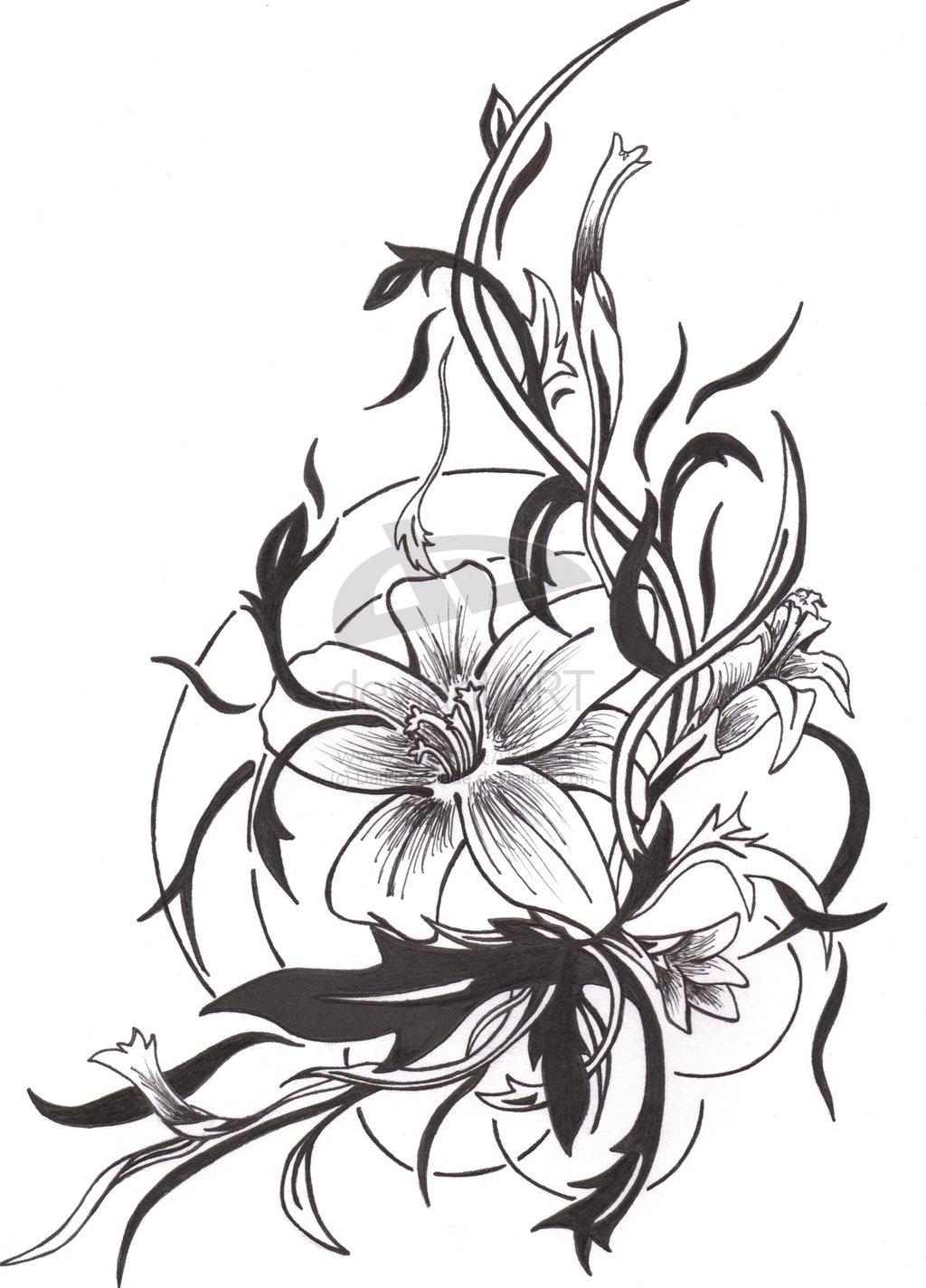 Free Flower Tattoo Designs, Download Free Flower Tattoo Designs png ...