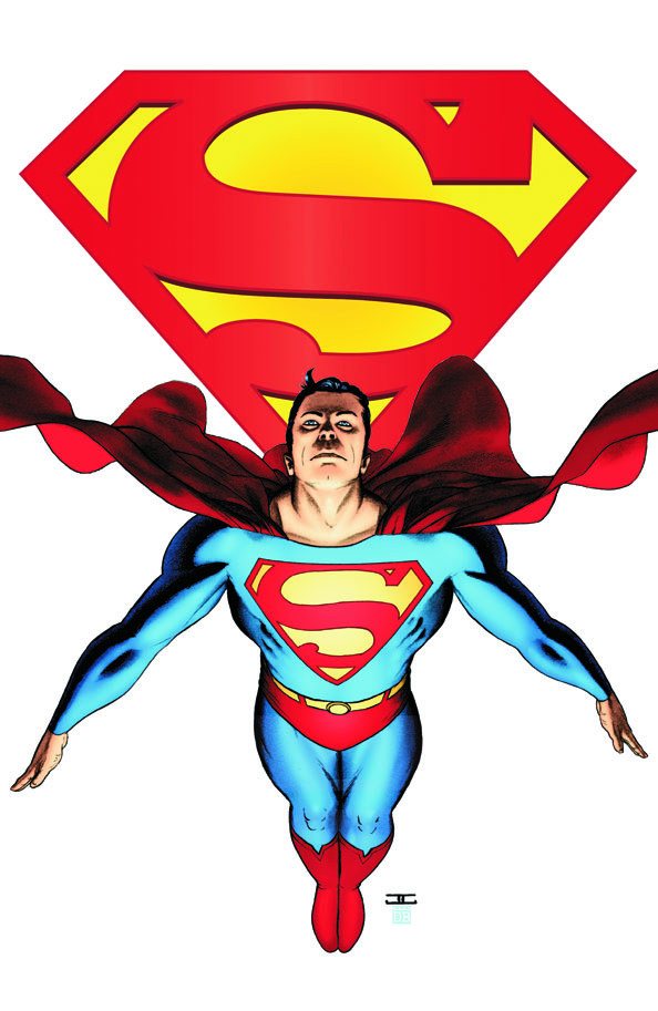 Superman Flying - Classic Comic Book Hero in Action