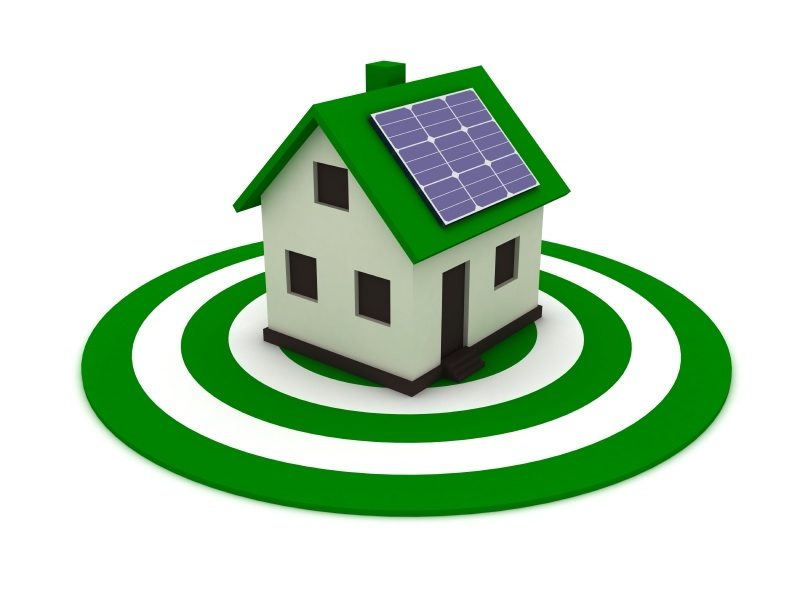 Solar-Powered Home with Sustainable Energy Rings | Green Living Concept