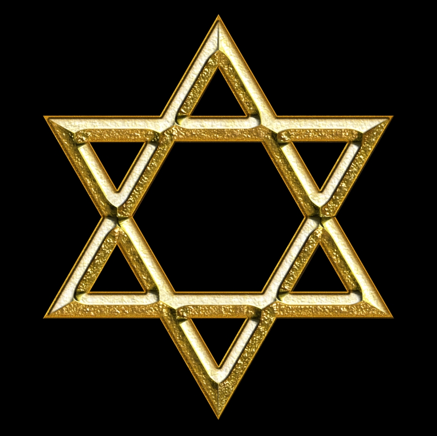 Star of David, computer generated image - Png file, Attention only 