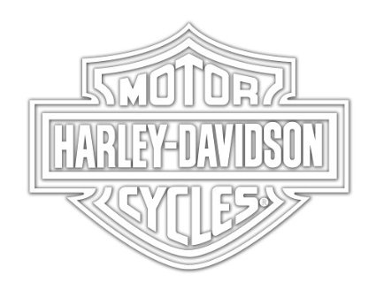 : Harley-Davidson Logo Cutz Rear Window Decal: Harley 