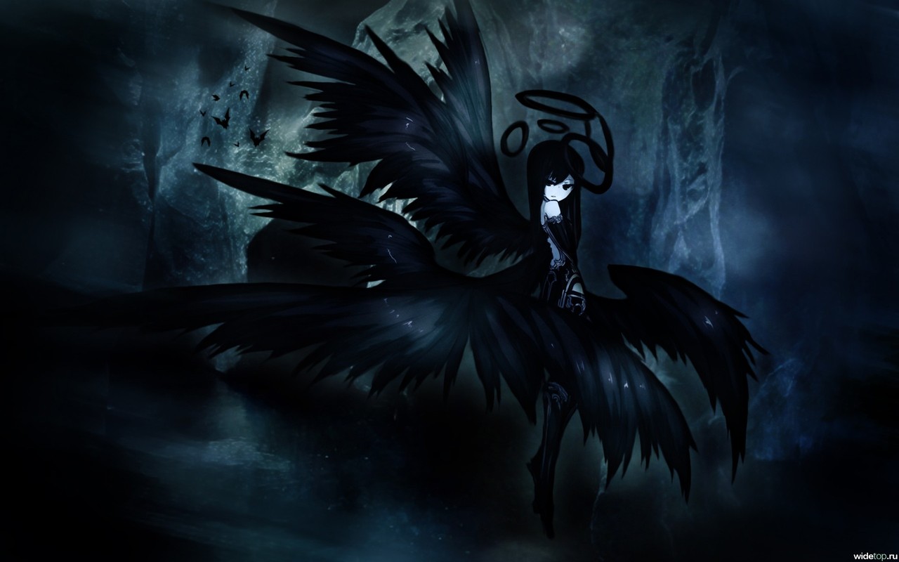 Black Angel Wallpapers - Top Free Black Angel Backgrounds - WallpaperAccess