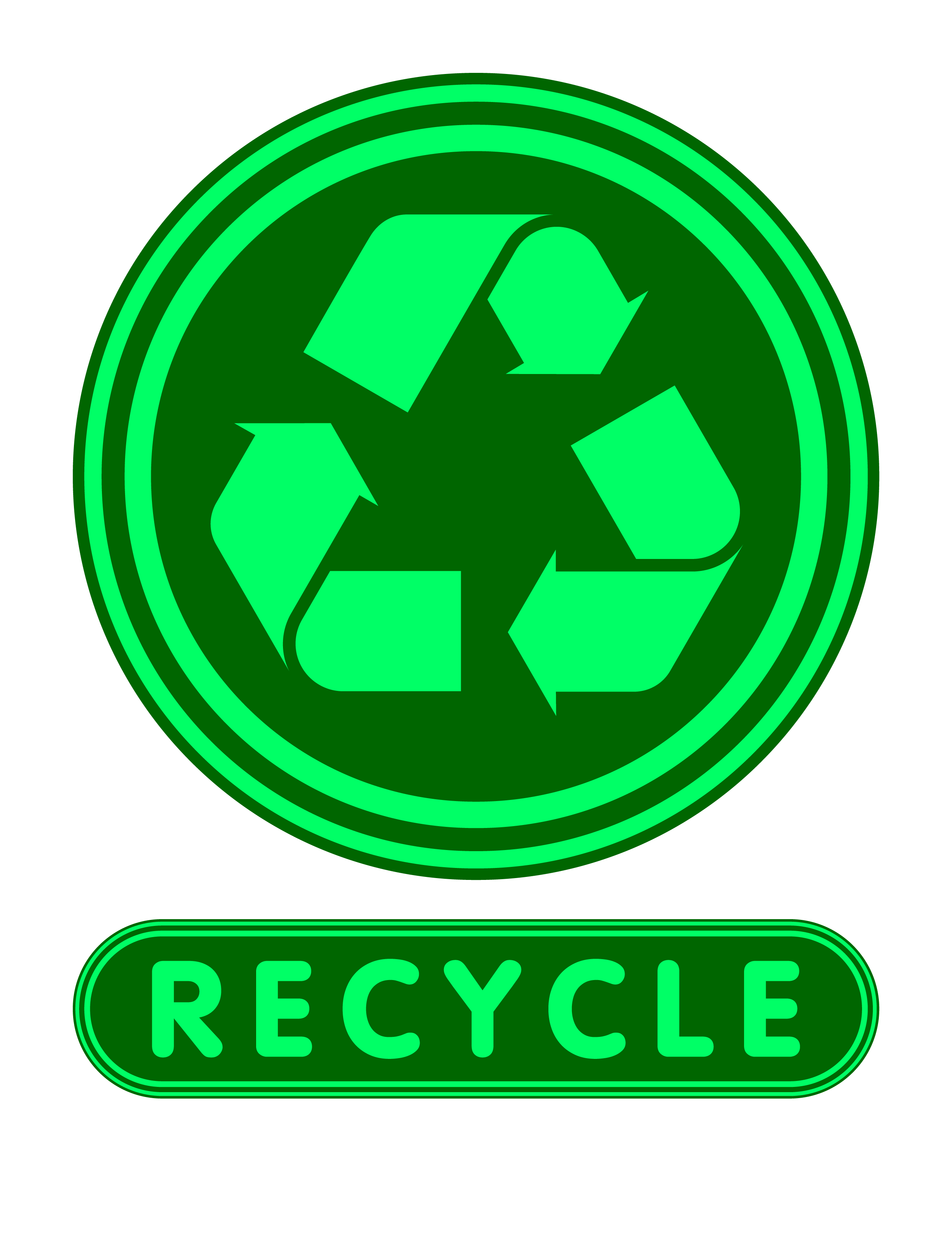 Printable Recycle Symbol