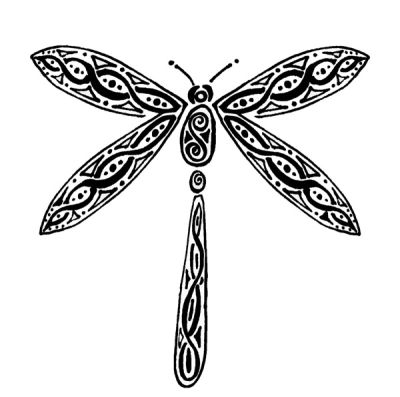 Tattoo Design Butterflydragonfly Stock Vector  Illustration of celtic  sign 13680877