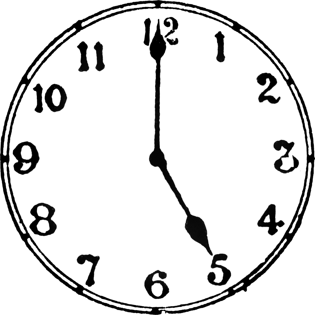 Free Clock Clipart Black And White Download Free Clock Clipart Black And White Png Images Free