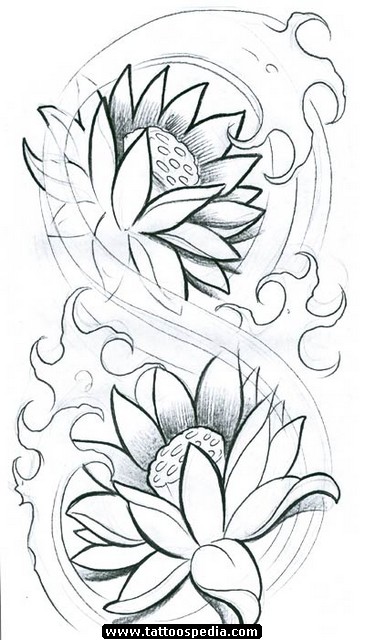 japanese flower tattoo stencils