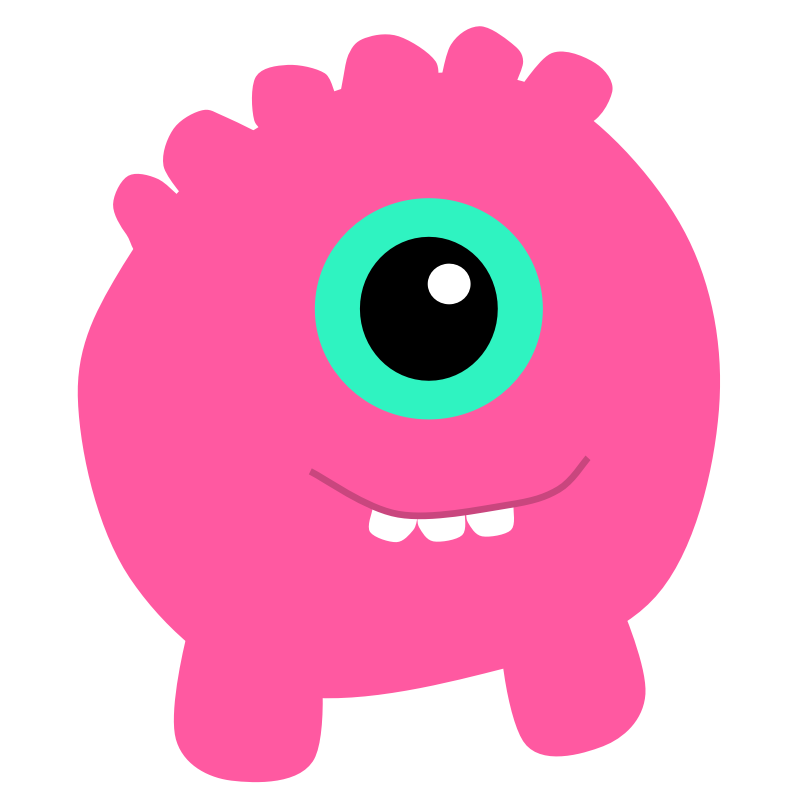 Clipart - Pink Monster