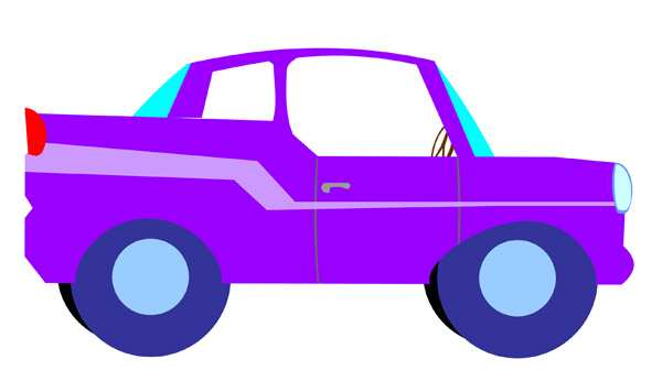 Cartoon Image of a Purple Car - Free Clip Art - Clipart library 
