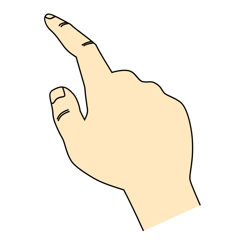 Clipart - Pointing finger