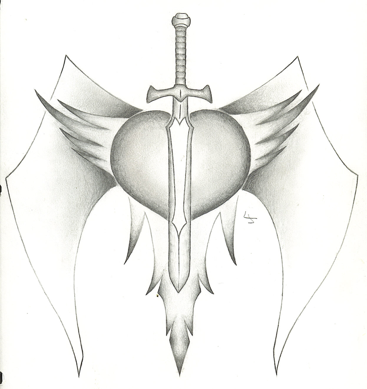 Love Heart Pencil Drawing Images ~ Pencil Drawings Hearts Drawing Heart ...