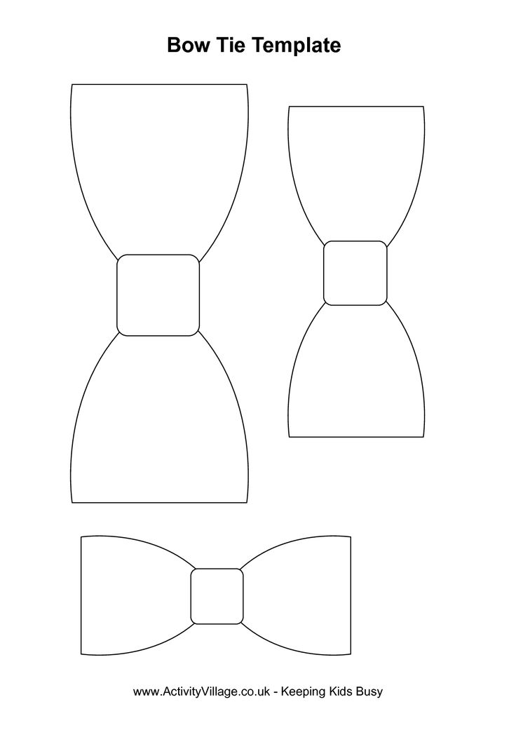 Bow Tie Template Free Printable Templates for Your DIY Projects