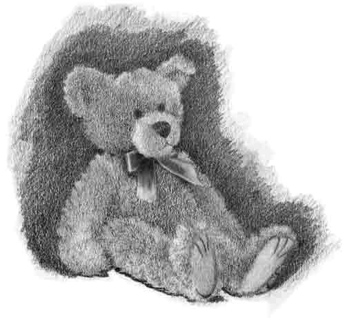 Realistic Teddy Bear Drawing