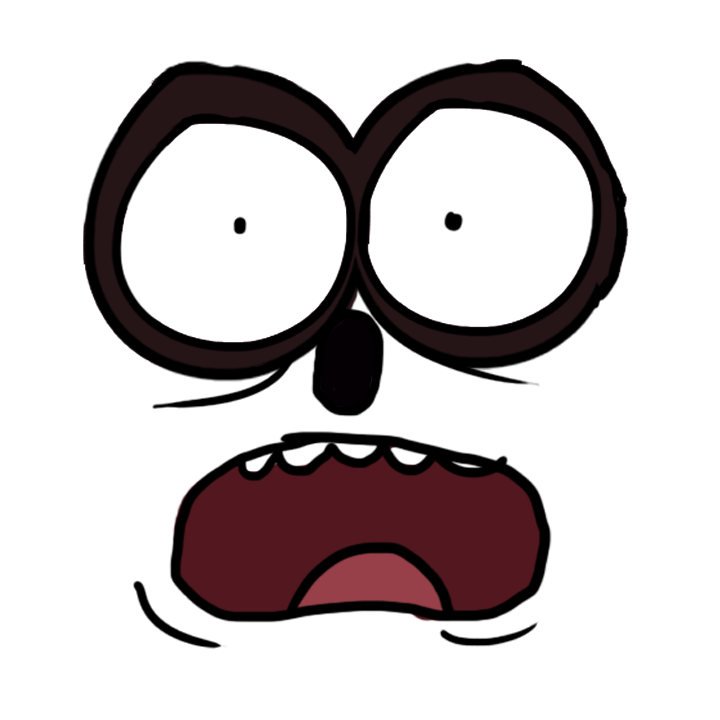Rigby Scared Face by CloudyJay on Clipart library