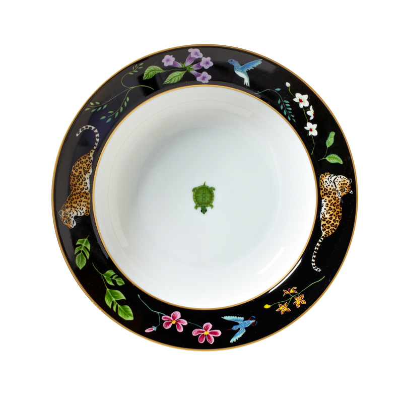 Jaguar Jungle Rim Soup Bowl Lynn Chase Designs Clip Art Library Jaguar Jungle Rim Soup Bowl Lynn Chase Designs