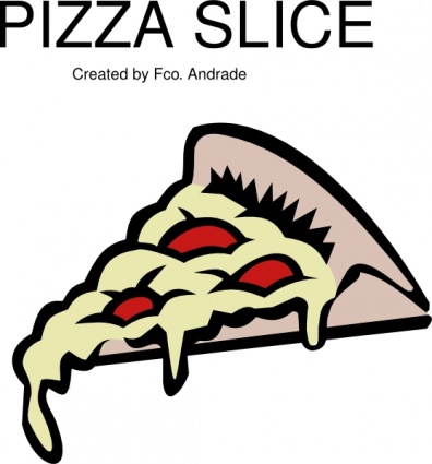 Classic Pizza Slice Illustration - Free Clipart by Fco. Andrade