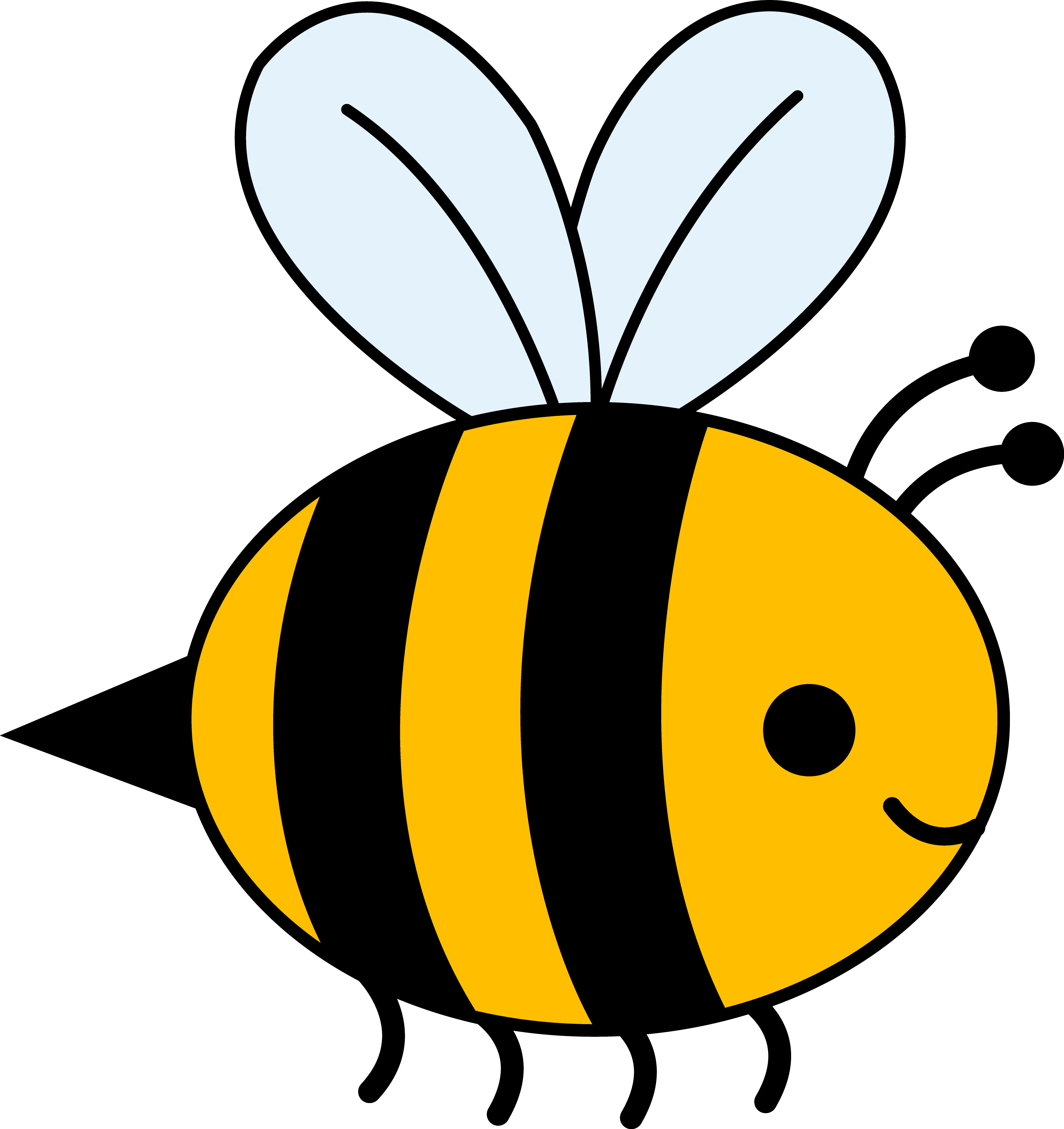 Bee Simple Drawing PNG Transparent Images Free Download | Vector Files |  Pngtree