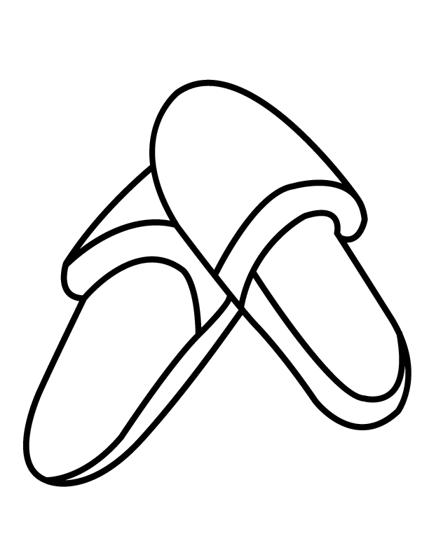 Slipper Coloring Pages 1