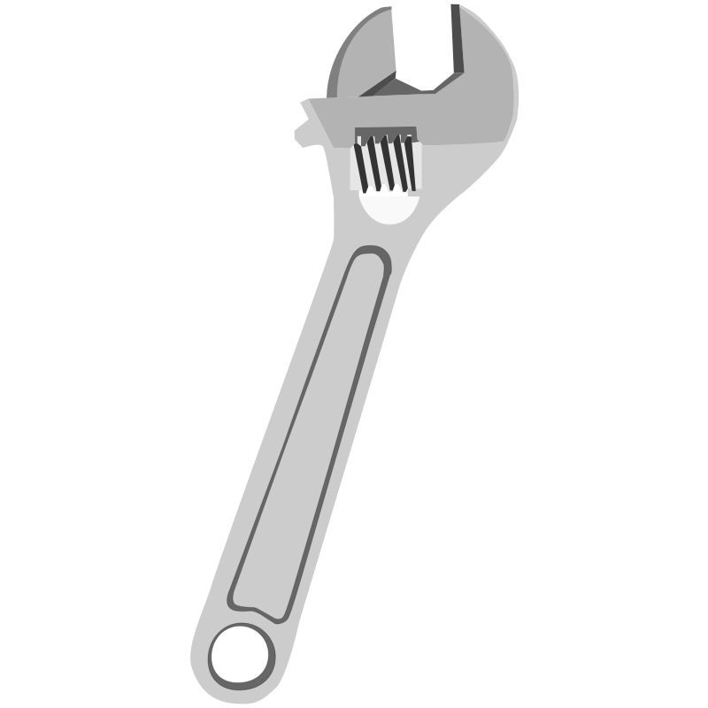 Clipart - Adjustable Wrench