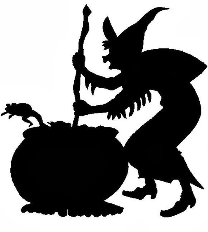 witch cauldron silhouette