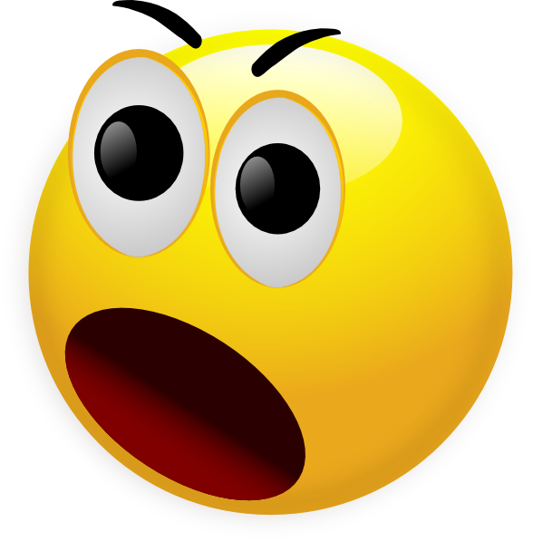 Shocked Face Smiley - Clipart library