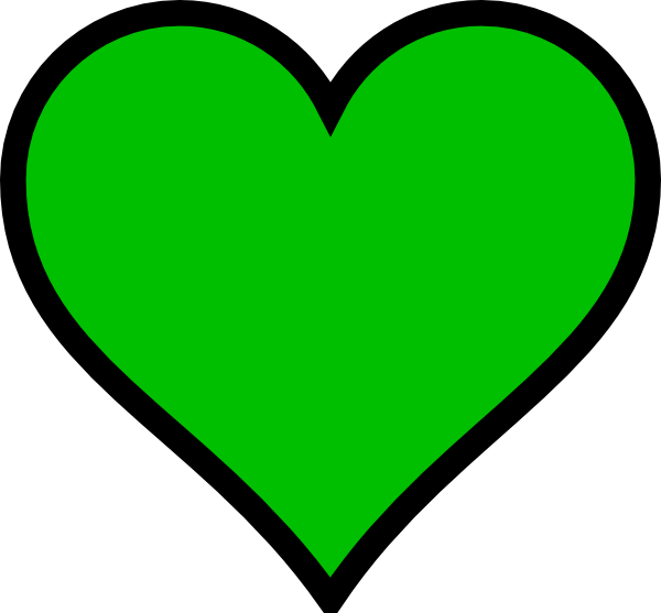 Green Heart clip art - vector clip art online, royalty free 