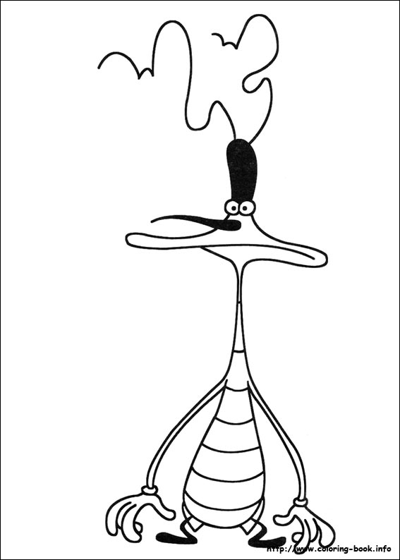 Oggy and the Cockroaches coloring pages on Coloring-
