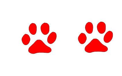 Dog Paw Print Stencils Reusable Set of 2 Dog Cat Lover