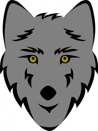 Wolf Head Silhouette clip art Vector clip art - Free vector for 