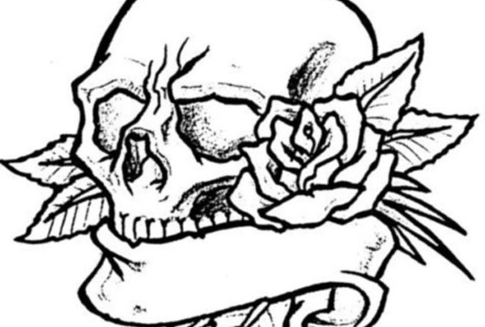 How to Draw Cowboy Skull Tattoo Skulls
