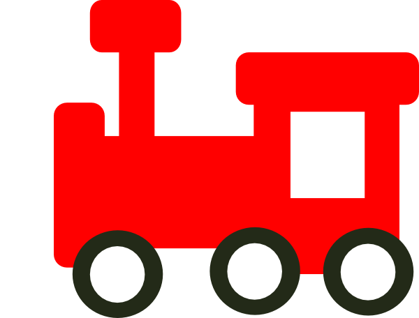 Red Train clip art - vector clip art online, royalty free  public 