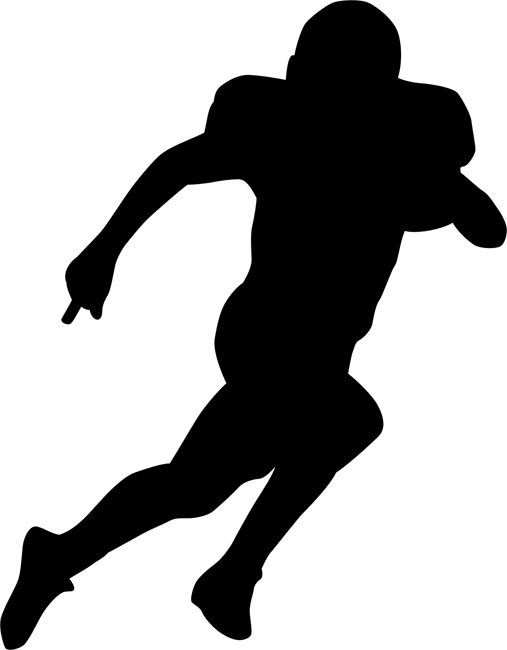 Runningback Football Stencils - stencilease.com