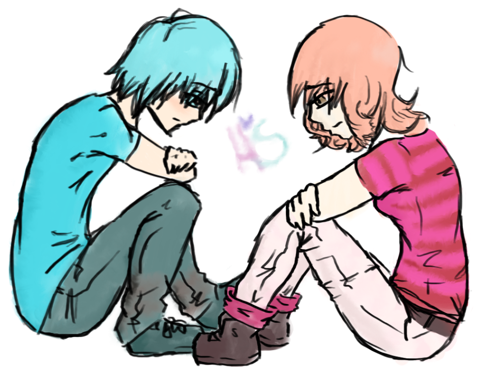 Teen Friendship and Emotional Support - Illustrated Scene