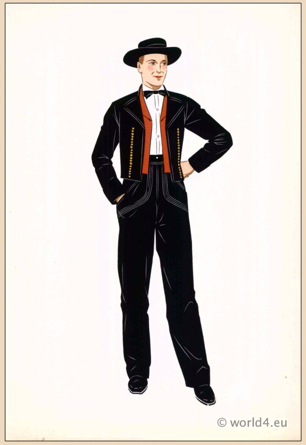 traditional french clothing male - Clip Art Library