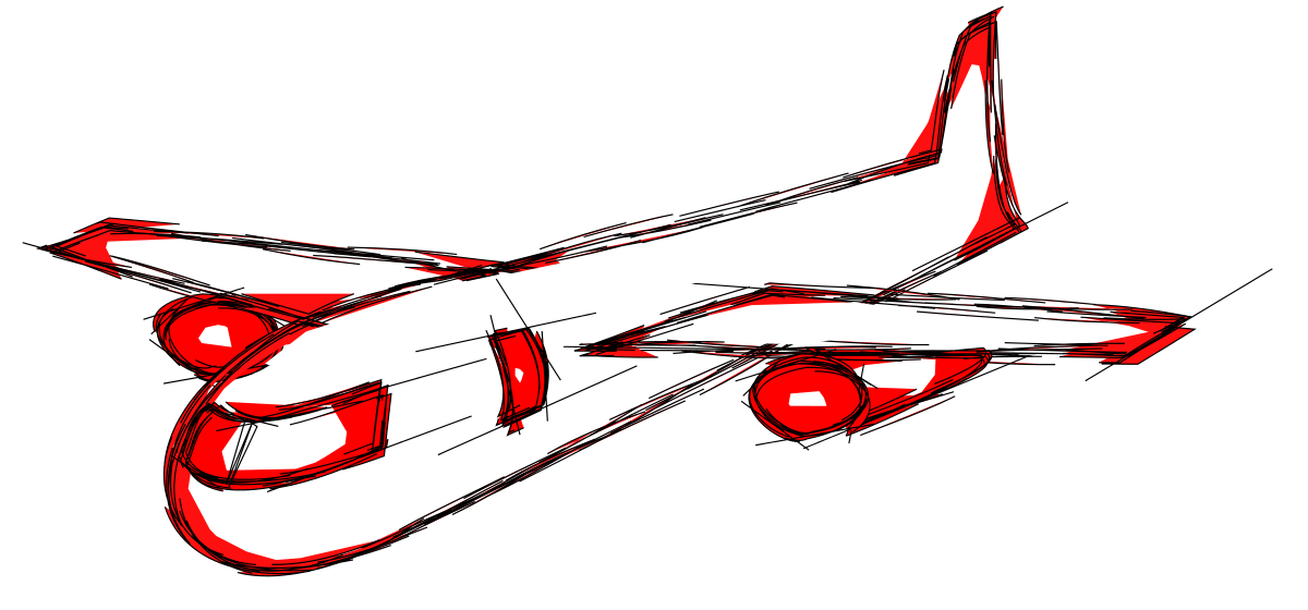 Hand-Drawn Cargo Aircraft Illustration - Vector Art for Aviation Design