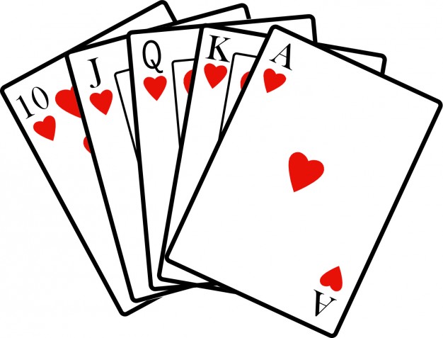 hand of playing cards clipart free