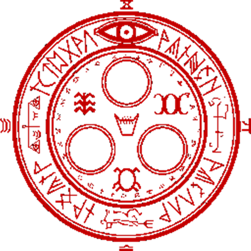 Ancient Occult Sigil with Runes and All-Seeing Eye - Symbolic Mystical Design