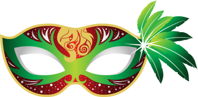 Festive Carnival Mask - Colorful Mardi Gras Eyewear Design