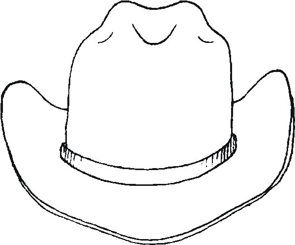Cowboy Hat Drawing - Clipart library