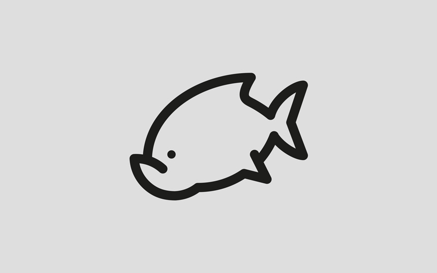 Fish Icon - Minimalist Vector Illustration for Web and Print