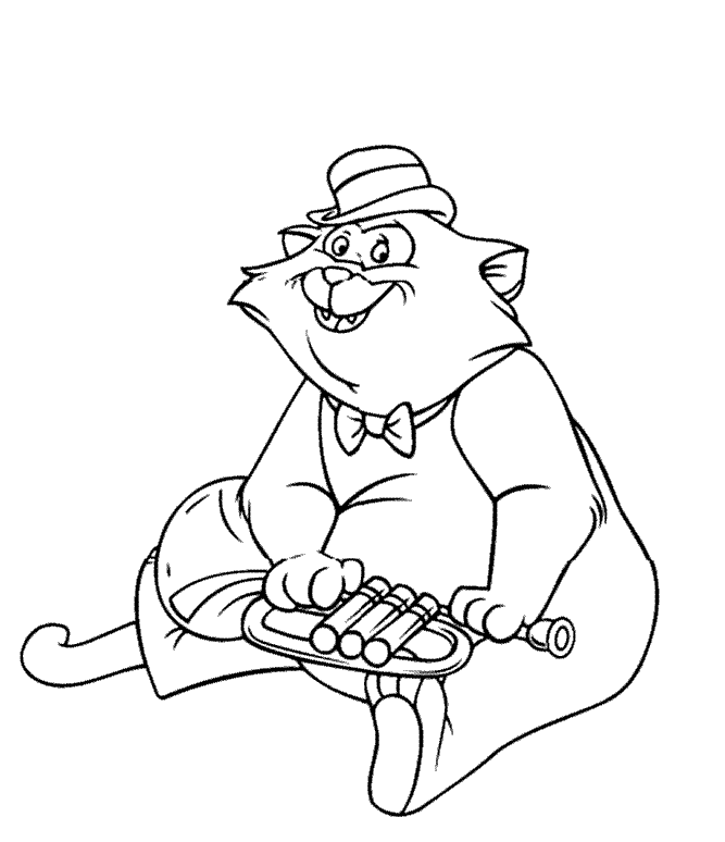 Aristocats Coloring Pages Clip Art Library