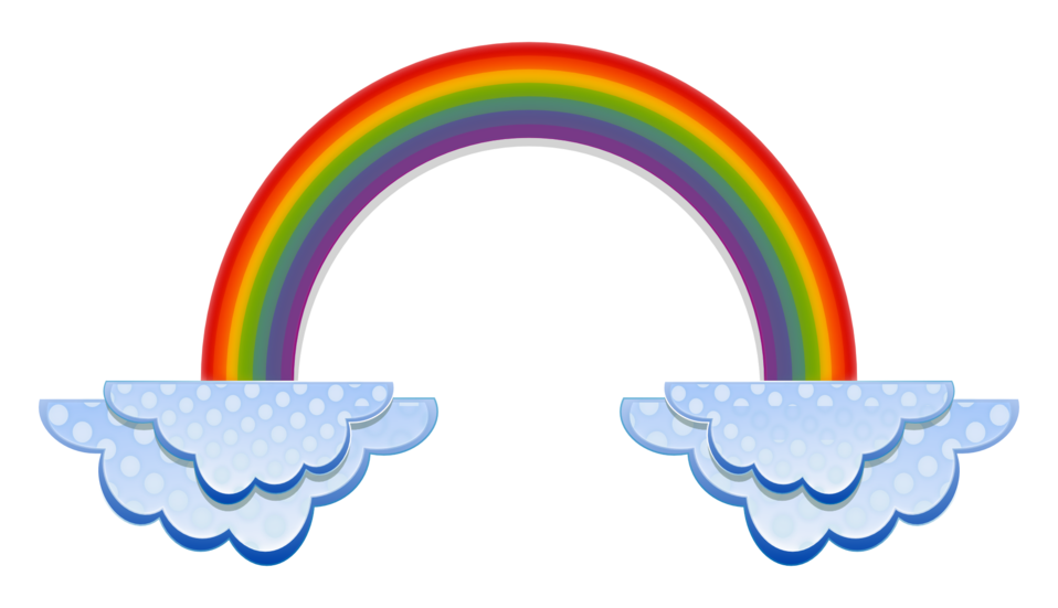 Public Domain Clip Art Image | Illustration of a rainbow | ID 