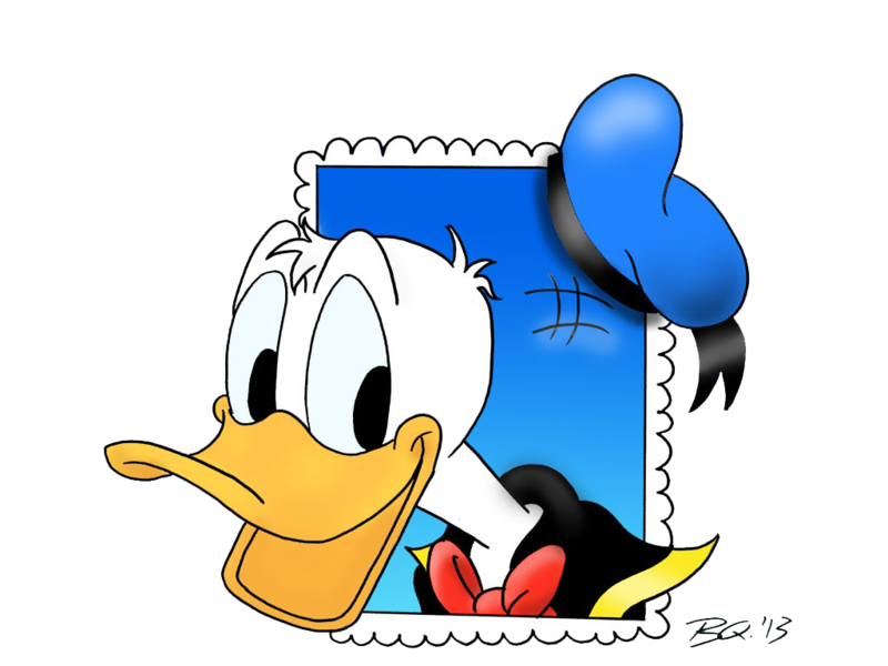 Clipart library: More Like Donald Duck reading the Dutch Donald Duck 